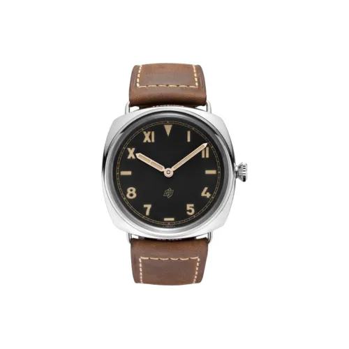 PANERAI RADIOMIR Коллекция Механический ручной подъем Мужские часы Циферблат 47 мм Черный корпус из нержавеющей стали