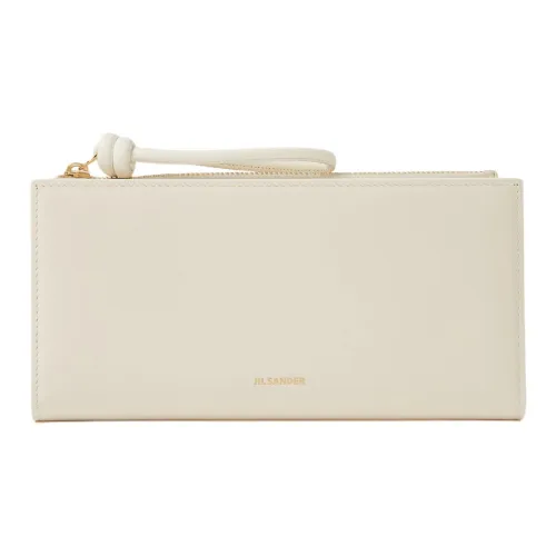 JIL SANDER Телячья кожа Кошелек Средний Женская Белая