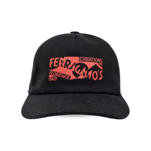 FERRAGAMO Хлопок Кепки Мужской Черный