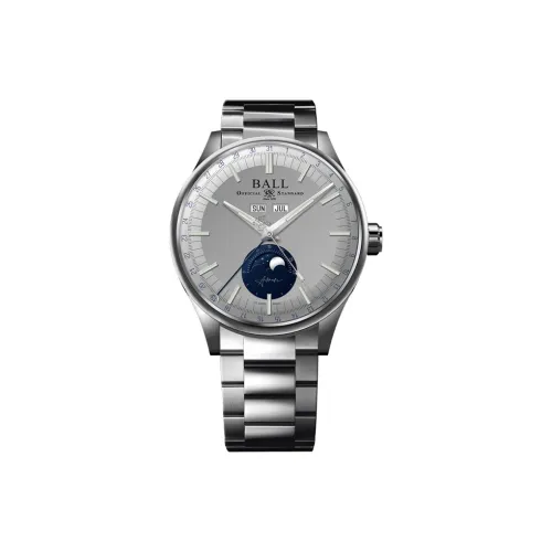 Шар Engineer II Collection Автоматический Механический Механизм Мужские Часы Часы 40 мм Серый Циферблат