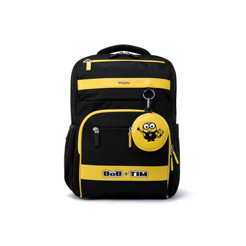 FION Репеллентная ткань Рюкзак Маленький Детский Черный Желтый