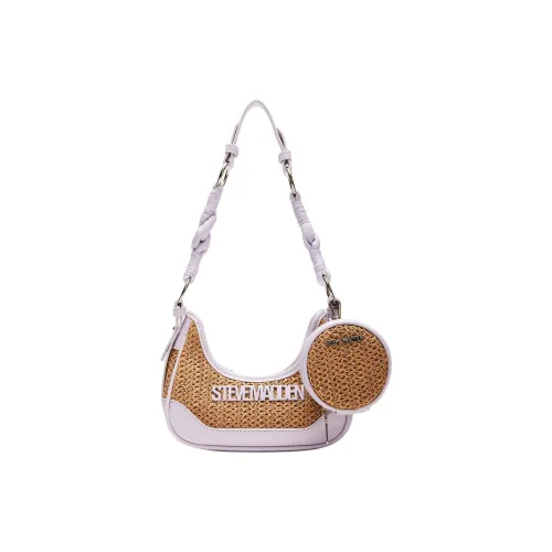 STEVE MADDEN Рафия Сумка через плечо Сумка на плечо Стандартная Женская Коричневая с Лавандой