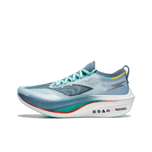 Feidian 4 Elite Подкладка Амортизаторы Shock Absorbers Противоскользящие Устойчивые к истиранию Низкий Топ Беговые кроссовки Мужские Облачно-голубой