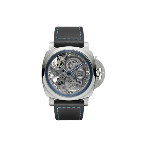 PANERAI Мужские часы LUMINOR LUMINO Collection с ручным заводом, 47 мм, с механизмом Skeleton