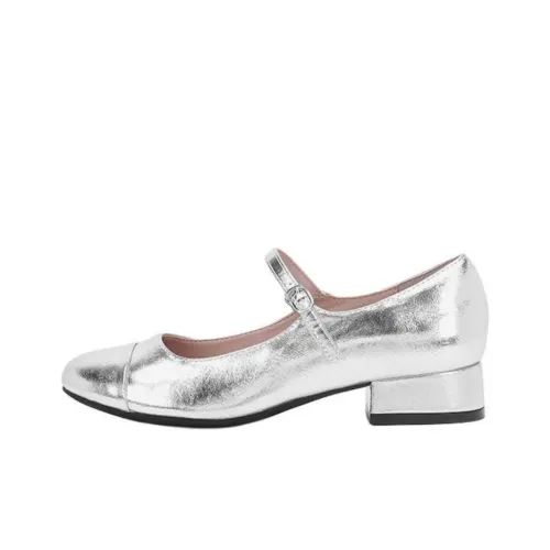 DUSTO Грубый каблук Туфли Мэри Джейн Женские