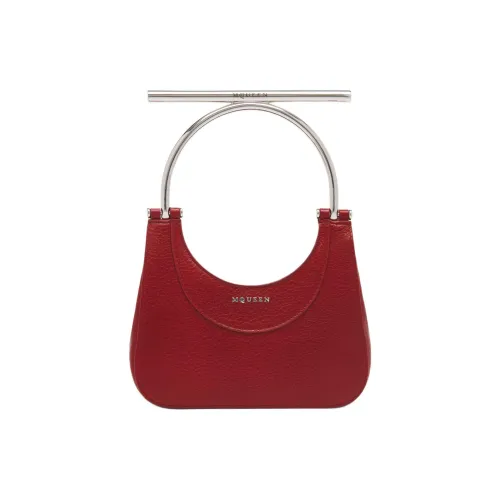 Alexander McQueen Рельефная овечья кожа сумка через плечо мини женская красная