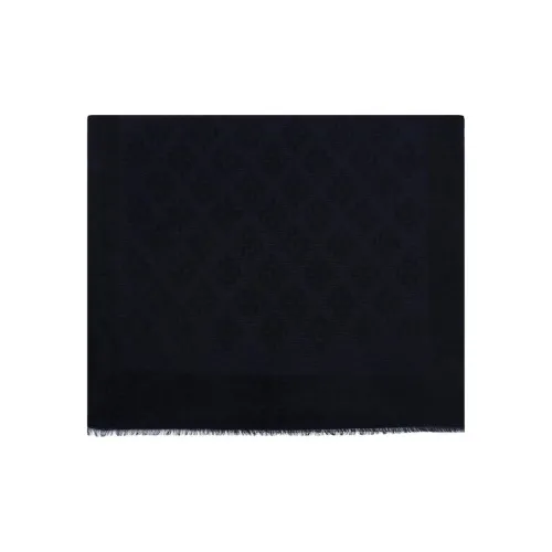 EMPORIO ARMANI Cotton Knit Шарфы Женские Темно-синий