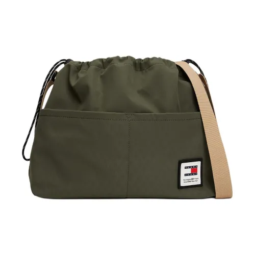 Tommy Hilfiger Переработанный полиэстер Сумка через плечо Мужская Олово Зеленый