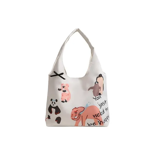 TTaG．baG Canvas Bag Shoulder Bag Standard Women's White ТТaG．baG Холщовая сумка Сумка через плечо Стандартная Женская Белая