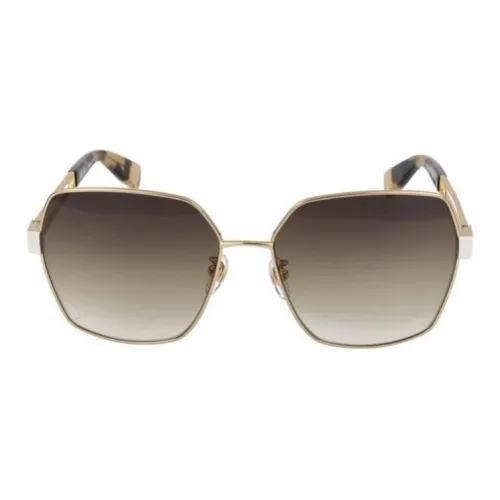 Furla Металл Нерегулярная форма Солнцезащитные очки Женские Золотой