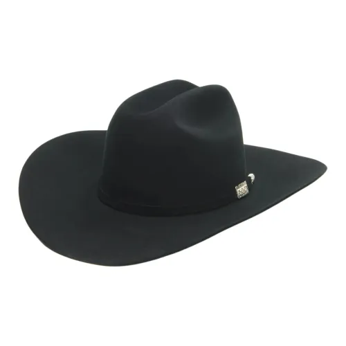 STETSON Felt Leather Hats Caps Unisex Black STETSON Шапки и кепки из фетра и кожи унисекс черного цвета
