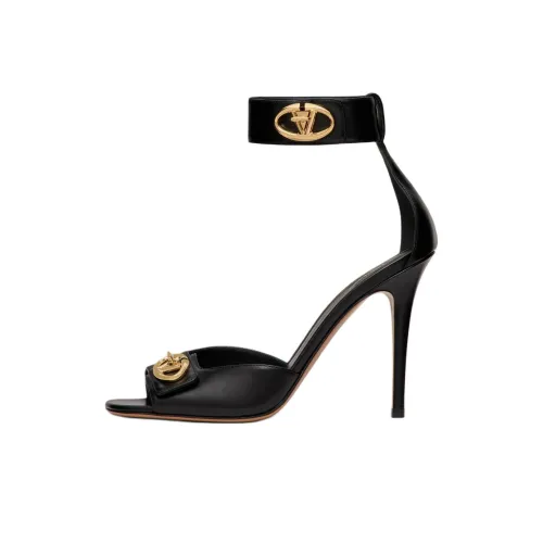 Valentino VLOGO LOCKER One Ремешок Сандалии 10,5 см Женские Черные