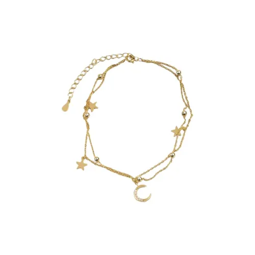 NATURALLYJOJO Циркон Браслеты на щиколотку Женские Золото