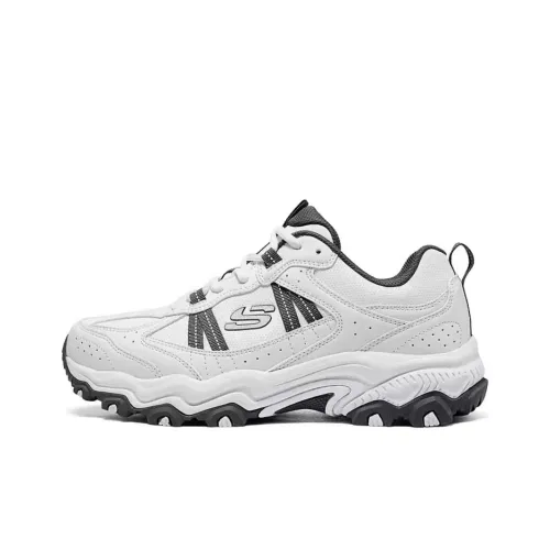 Skechers Stamina At Износостойкий Поддержка Сцепление Дышащий Низкий Топ Походная обувь Мужская Белый Серый