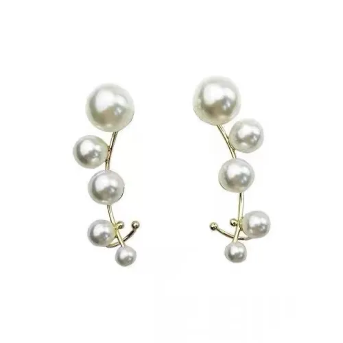 Веганский Искусственный Жемчуг Заколка для волос Серьги Унисекс