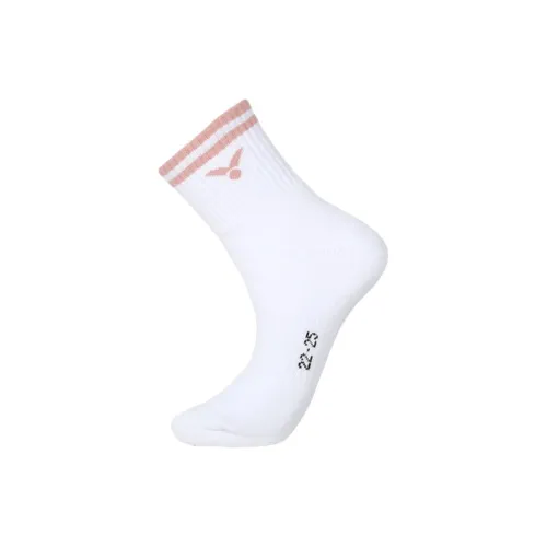 Victor Носки Crew Женские 1 Пачка Кораллово-Розовый