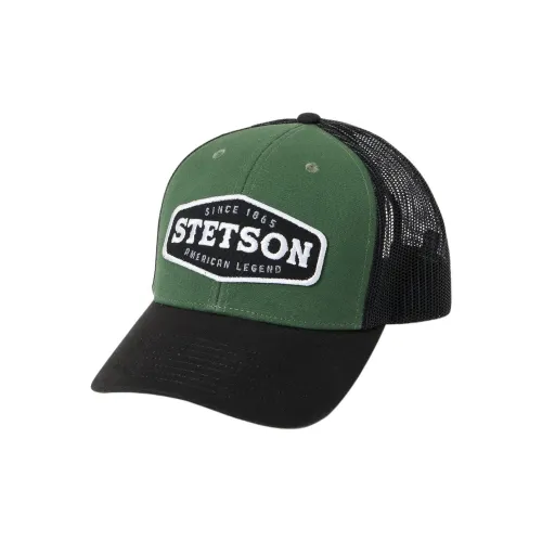 STETSON Хлопковые кепки унисекс оливково-зеленого цвета