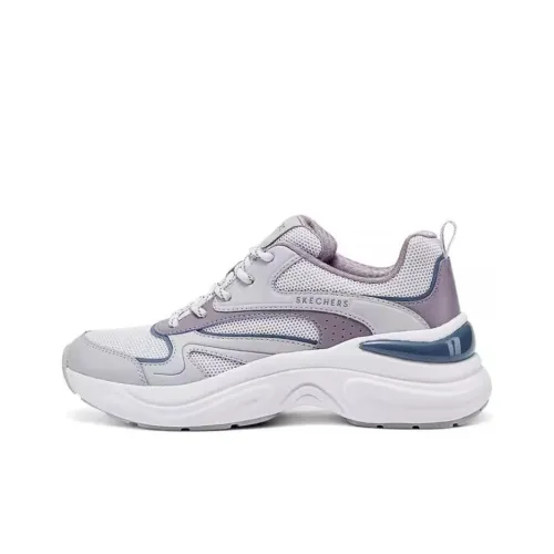 Skechers Street Supportive и Elastic Низкие Кроссовки для Бега Женские Серый Многоцветный