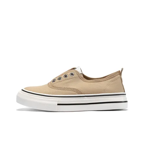 Warrior Low Top Canvas Shoes Khaki Women's