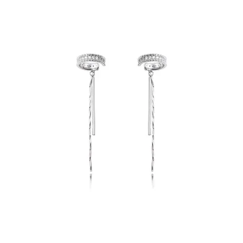 Вегетарианский сплав Нижняя заколка Серьги On Унисекс