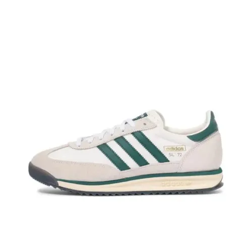 Adidas Originals SL 72 Slip-resistant Abrasion-resistant Low Top Casual Shoes Unisex White Gray Adidas Originals SL 72 Противоскользящий Устойчивый к истиранию Низкий Топ Повседневная Обувь Унисекс Белый Серый