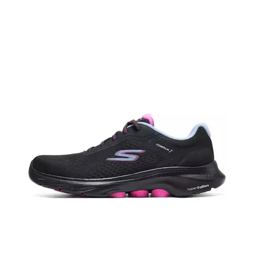 Skechers GO WALK 7 Устойчивый к истиранию Низкий Топ Casual Женский Черный
