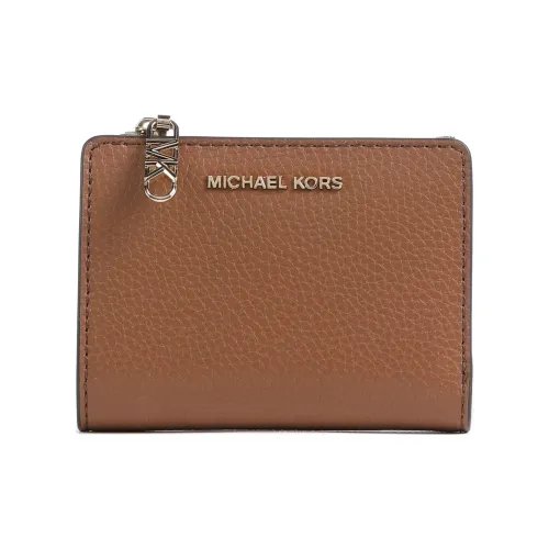 MICHAEL KORS Кошелек из крупнозернистой коровьей кожи женский коричневый