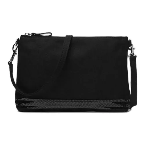 Vanessa Bruno Хлопок Одно плечо Через плечо Клатч Женский Черный