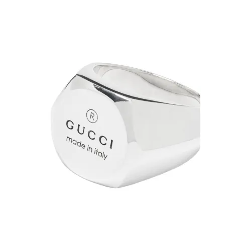 GUCCI Trademark Серебряные Кольца Мужские