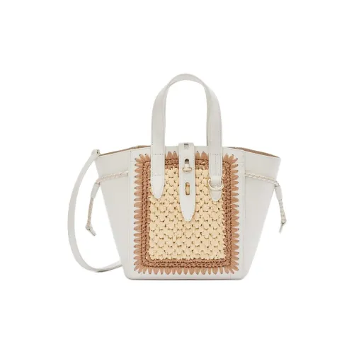 Furla Net Collection Рельефная Телячья Кожа Тоут Сумка Сумка для покупок Сумка через плечо Мини Сумка Женская Белая