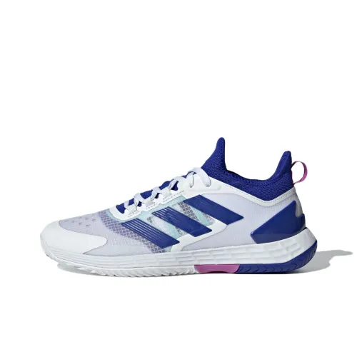 Adidas ADIZERO UBERSONIC 4,1 Противоскользящие устойчивые к истиранию низкий топ теннисные кроссовки мужские белый синий фиолетовый