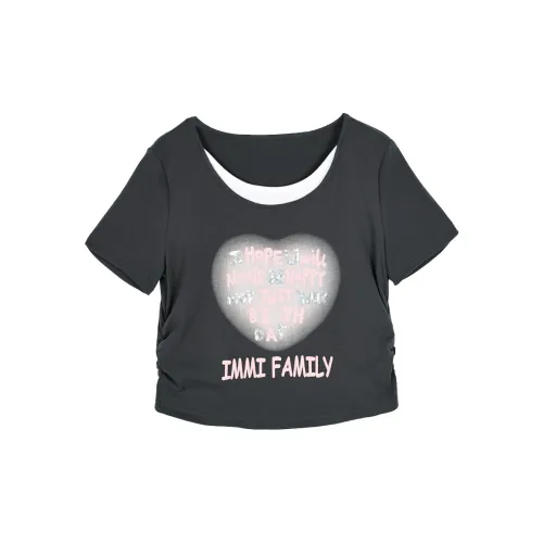 TOUCH T Рубашка Женская Темно-Серый и Белый