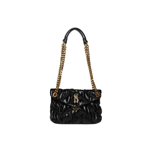 STEVE MADDEN ПУ (полиуретан) Сумка через плечо Маленькая Женская Черная Золотая