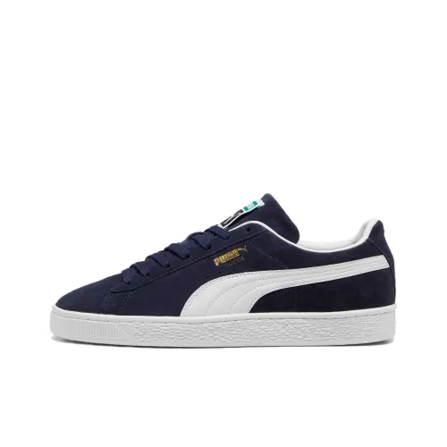 PUMA Suede Low Top Скейтборд Кроссовки Унисекс Темно-Синий