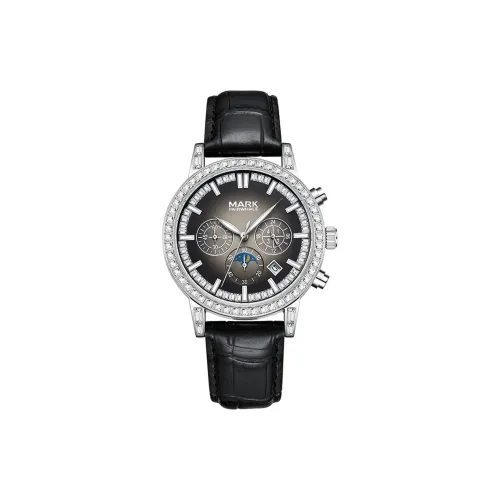 FAIRWHALE Кварцевый механизм натуральная кожа ремешок мужские часы черный циферблат