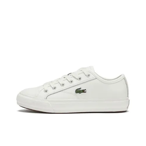 LACOSTE Low-Top Canvas Shoes White Women's