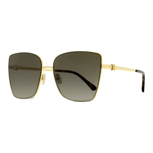 Jimmy Choo Нержавеющая сталь Бабочка Солнцезащитные очки Женские Золотые