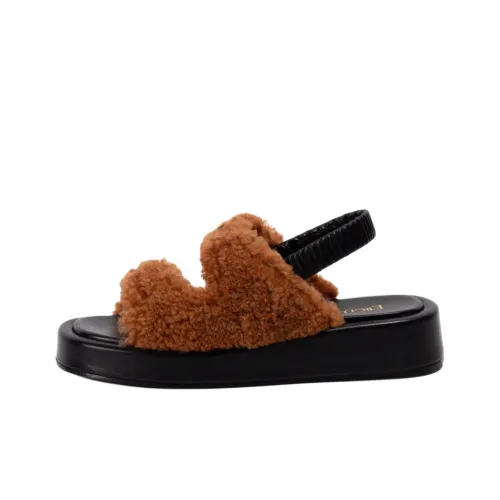 Elleme Gemini One Strap Sandals 3,5cm Women's Brown