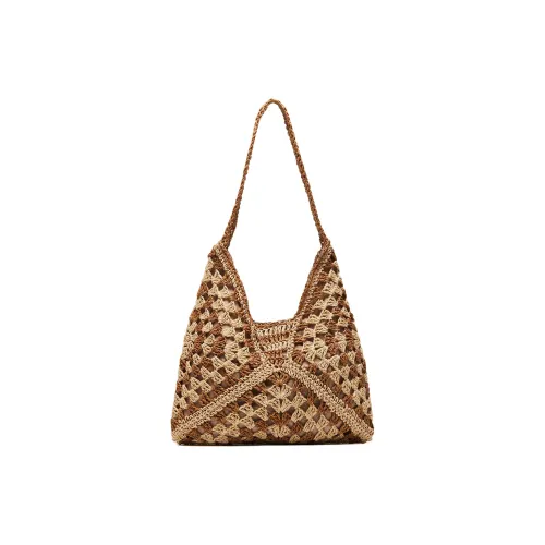 STEVE MADDEN Плетеная соломенная сумка через плечо женская естественный цвет