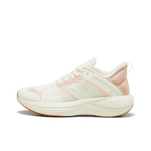 PUMA Scend Pro Collection Шорты Устойчивые к истиранию Низкий Топ Повседневные Беговые кроссовки Унисекс Бежевый Белый Розовый