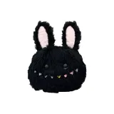 Чёрный кроличий мех, шар