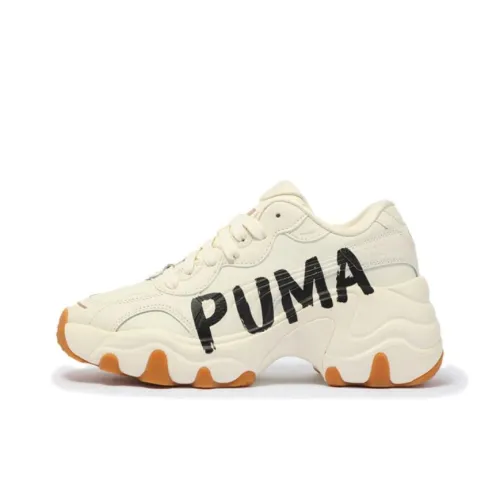 PUMA Pulsar Wedge Low Топ Толстая подошва Кроссовки Женские Экрю