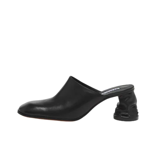 Alexander McQueen Crush Домашние тапочки 7 см Женские Черные