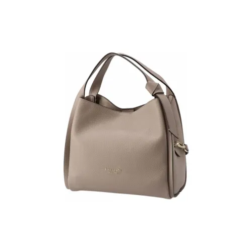 Kate Spade Телячья кожа Сумка Средний Унисекс Серый Бежевый