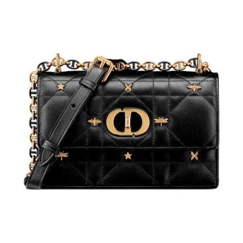 DIOR Телячья кожа Сумка через плечо Сумка на плечо Женская Черная
