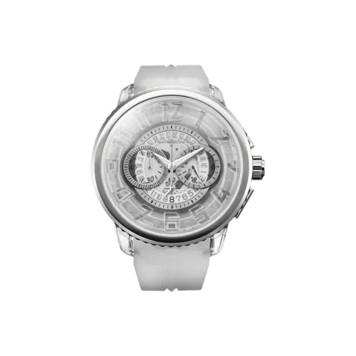 Tendence GULLIVER Freeze Collection Кварцевый механизм Силиконовый ремешок Часы Мужские Белый циферблат