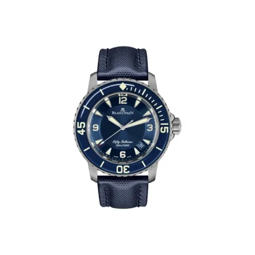 BLANCPAIN Автоматический Механический Часы Мужские FIFTY FATHOMS 45 мм Синий