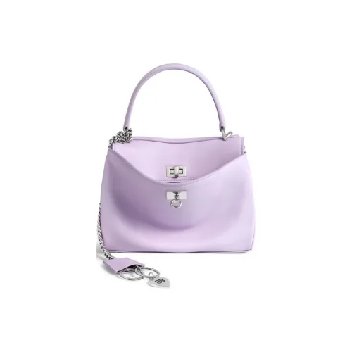 Balenciaga Smooth Коровья Кожа Сумка Мини Женская Светло-Фиолетовая