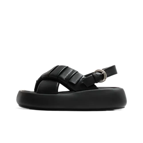 Old Meow Пляжные сандалии 5 см Женские Черные