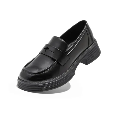 XIANGXIANGLI Лоферы Грубый каблук 4 см Женские